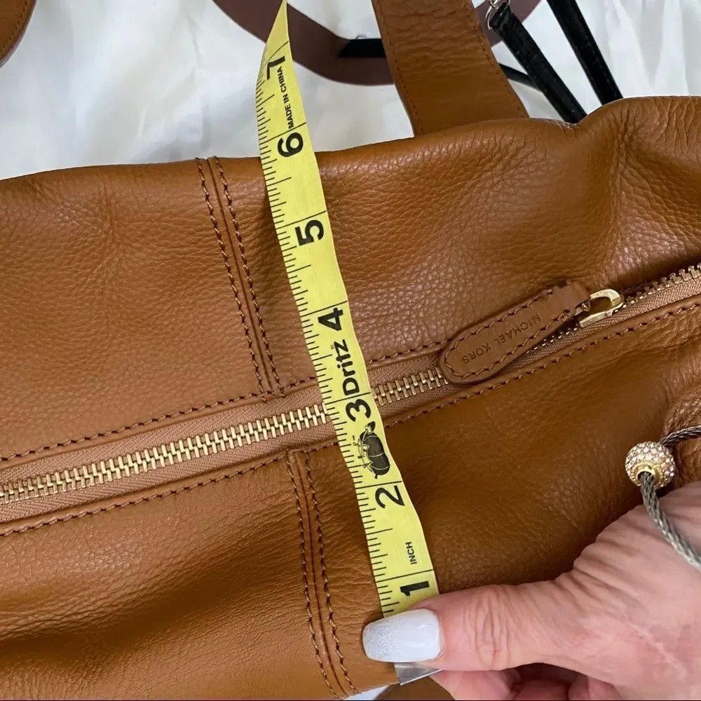 Michael Kors tan/brown satchel butter soft leather